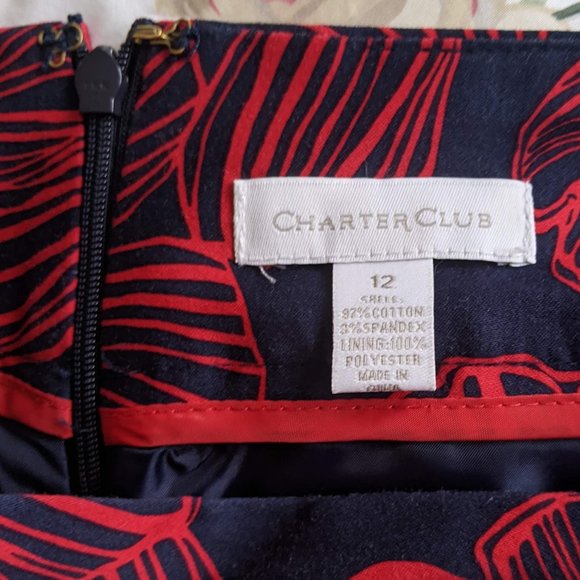 Charter Club Floral Skirt sz 12 - Picture 8 of 8